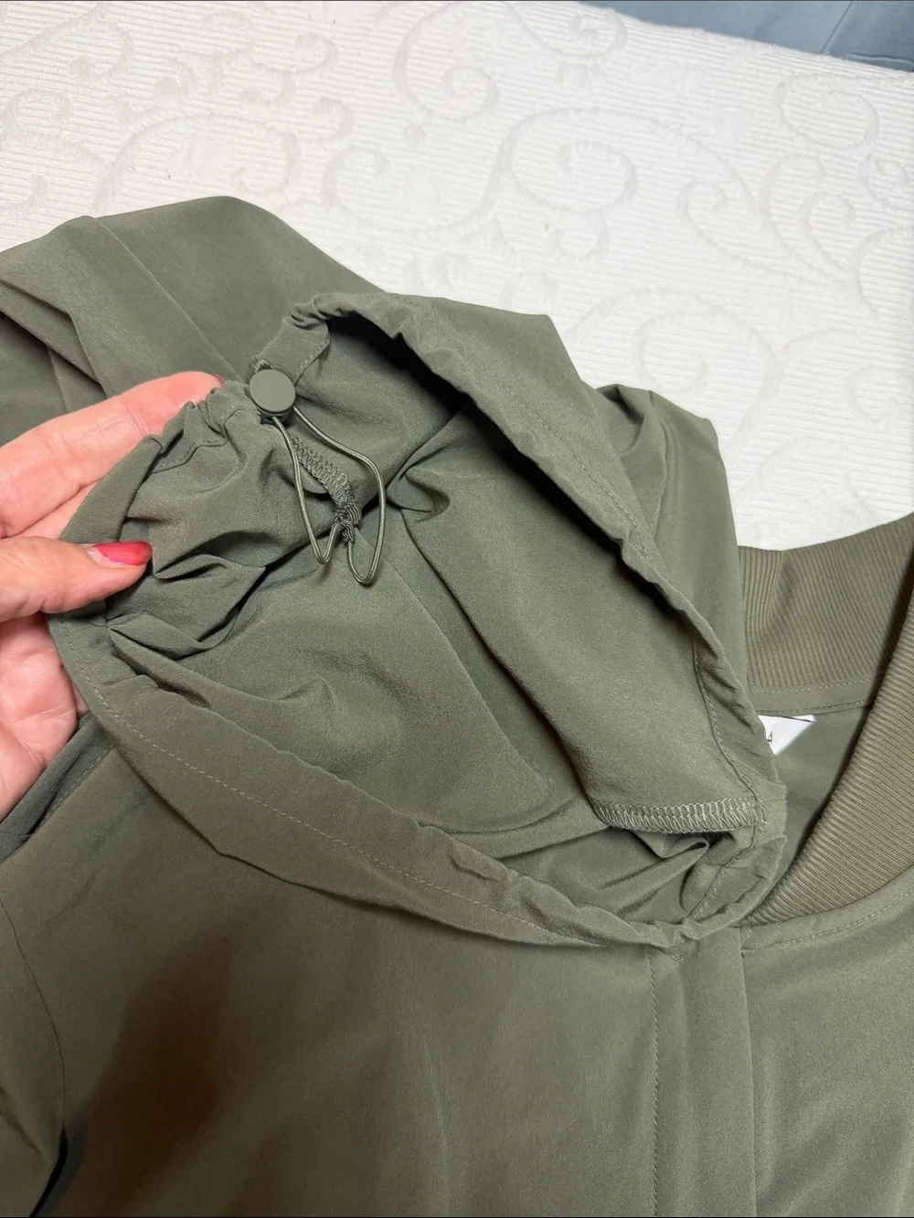 Athleta Brooklyn long sleeve jumpsuit. Size 16 deep green NWT.